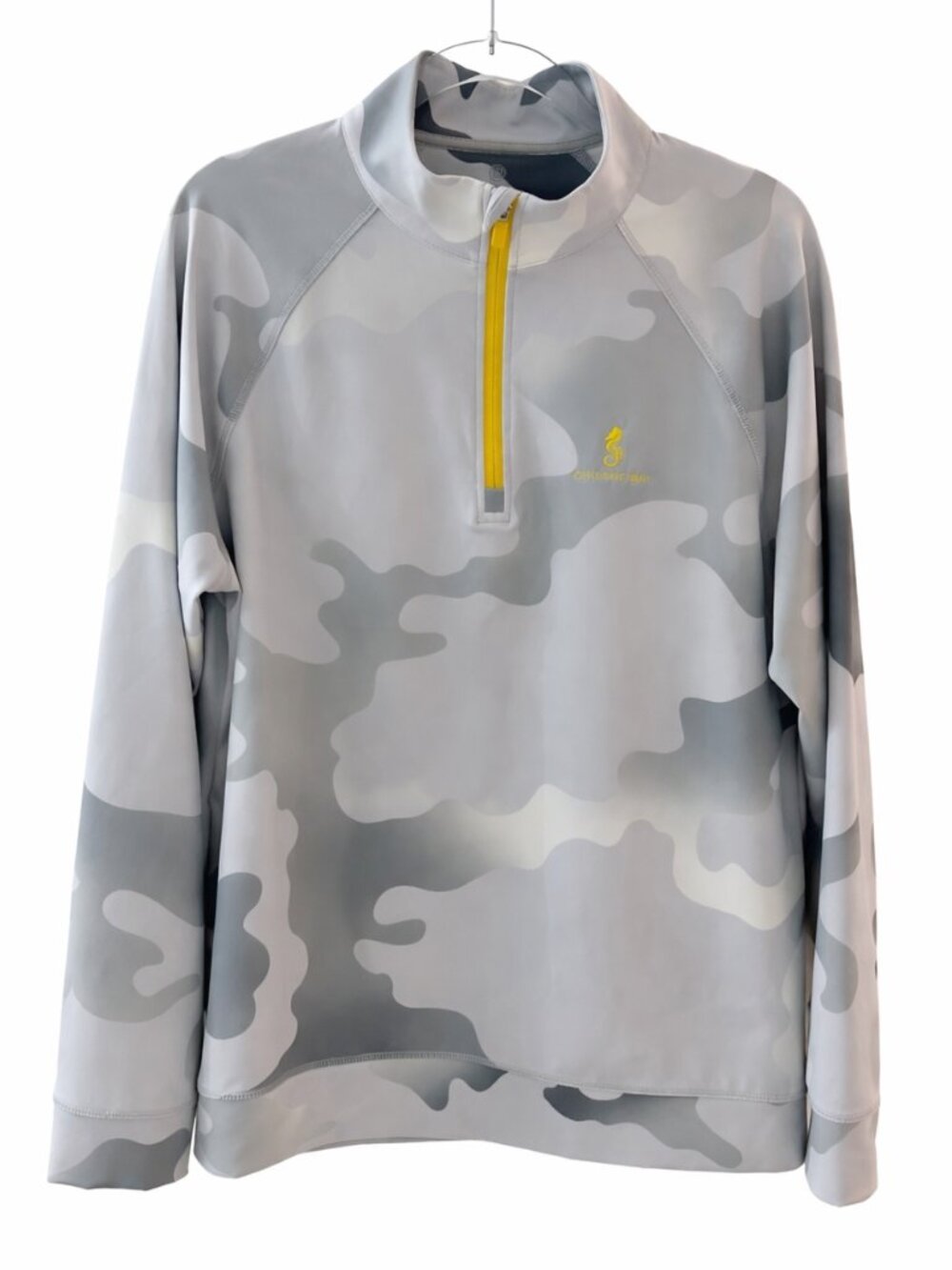 G/FORE Chileno Bay Golf Club EUC Gray Camo Quarter Zip